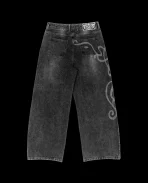 DAVRILSUPPLY Black Ceramic Denim Pants (3)