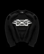 DAVRILSUPPLY Black Knit Sweatshirts (1)