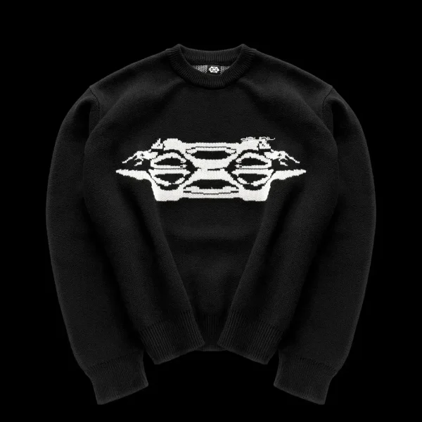 DAVRILSUPPLY Black Knit Sweatshirts (1)