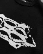 DAVRILSUPPLY Black Knit Sweatshirts (2)