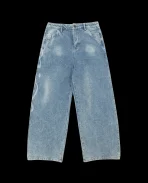DAVRILSUPPLY Blue Ceramic Denim Pants (1)