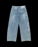 DAVRILSUPPLY Blue Ceramic Denim Pants (3)