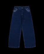 DAVRILSUPPLY Blue Ornament Pants (1)