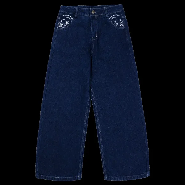 DAVRILSUPPLY Blue Ornament Pants (1)