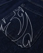 DAVRILSUPPLY Blue Ornament Pants (2)