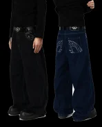 DAVRILSUPPLY Blue Ornament Pants (3)