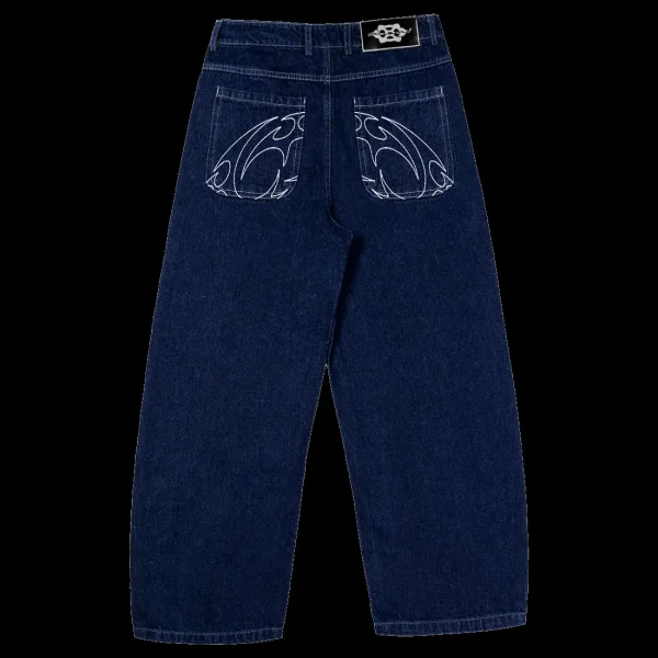 DAVRILSUPPLY Blue Ornament Pants (4)