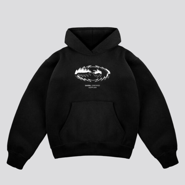 Davril Supply Black Thorny Hoodie