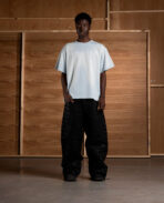 Davril Supply Blue Washed Script T Shirt (2)