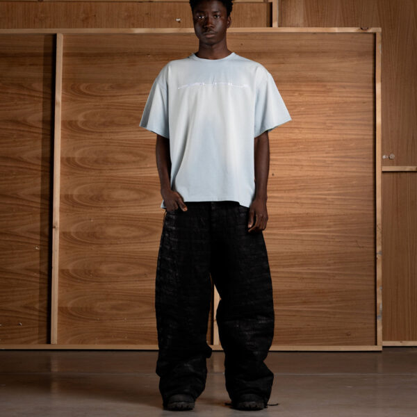 Davril Supply Blue Washed Script T Shirt (2)