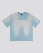 Davril Supply Blue Washed Script T Shirt (3)