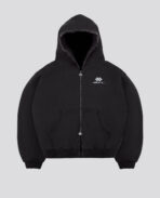 Davril Supply Dark Grey Distressed Zip