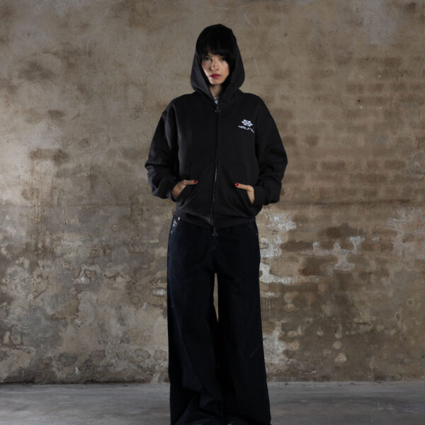 Davril Supply Dark Grey Distressed Zip (2)