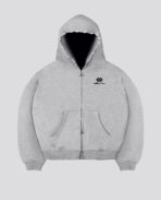 Davril Supply Grey Distressed Zip