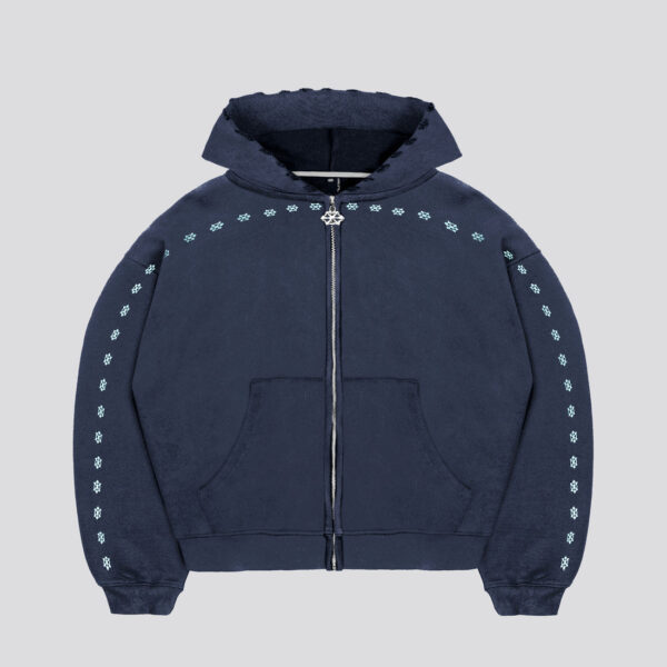 Davril Supply Navy Blue Gems Zip