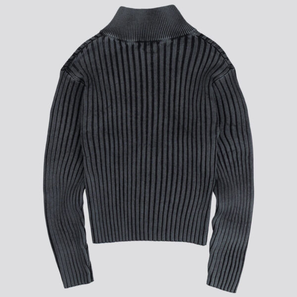Davrilsupply Black Fitted Ribbed Knitwear (2)