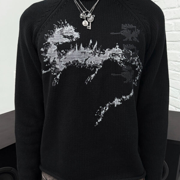 Davrilsupply Black Lostbeast Knitwear (2)