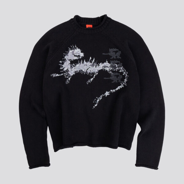 Davrilsupply Black Lostbeast Knitwear