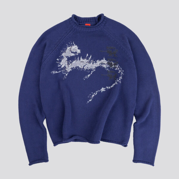 Davrilsupply DarkBlue Lostbeast Knitwear