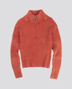 Davrilsupply Red Fitted Ribbed Knitwear