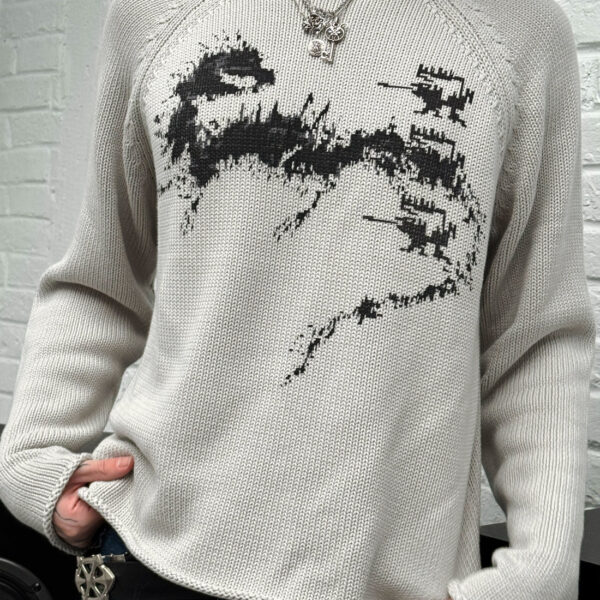 Davrilsupply White Lostbeast Knitwear (2)