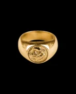 Bague DavrilSupply Simplecoin plaquée or 18 carats