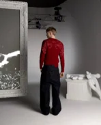 DavrilSupply Pull rouge à ouverture (5)