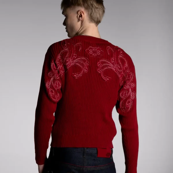 DavrilSupply Pull rouge à ouverture