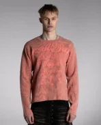 DavrilSupply T shirt à manches longues gaufrées rouge