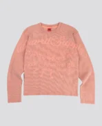 DavrilSupply T shirt à manches longues gaufrées rouge (2)