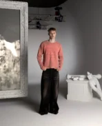 DavrilSupply T shirt à manches longues gaufrées rouge (3)