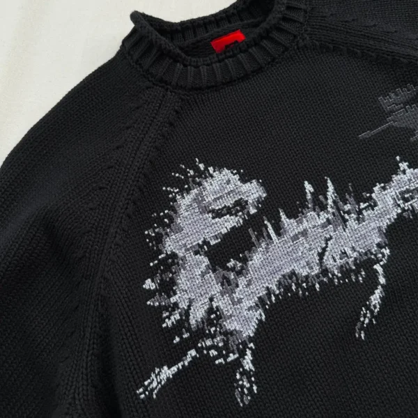 DavrilSupply Vêtements en maille Lostbeast noirs (2)