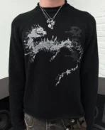 DavrilSupply Vêtements en maille Lostbeast noirs (3)