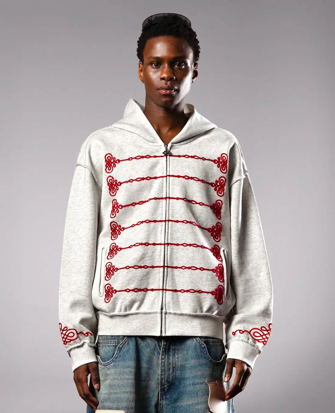 DavrilSupply Grey Empire Zip DavrilSupply Grey Empire Zip