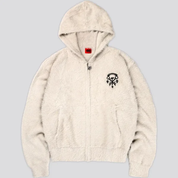 DavrilSupply Gris Classique Fourrure Fermeture Éclair (2)