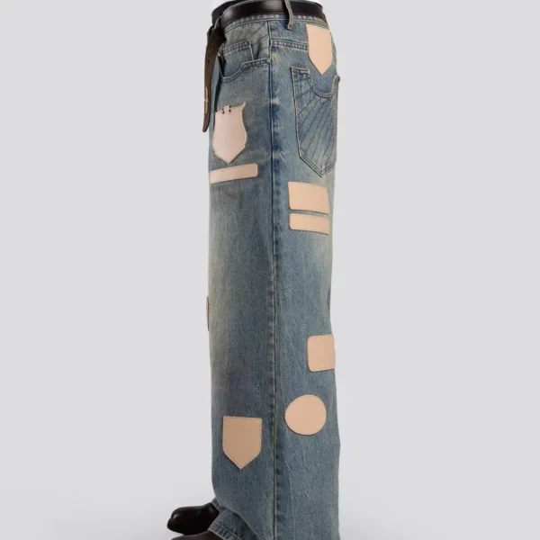 Denim DavrilSupply Ultra Loose à badges bleus (2)