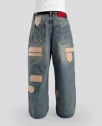 Denim DavrilSupply Ultra Loose à badges bleus (3)