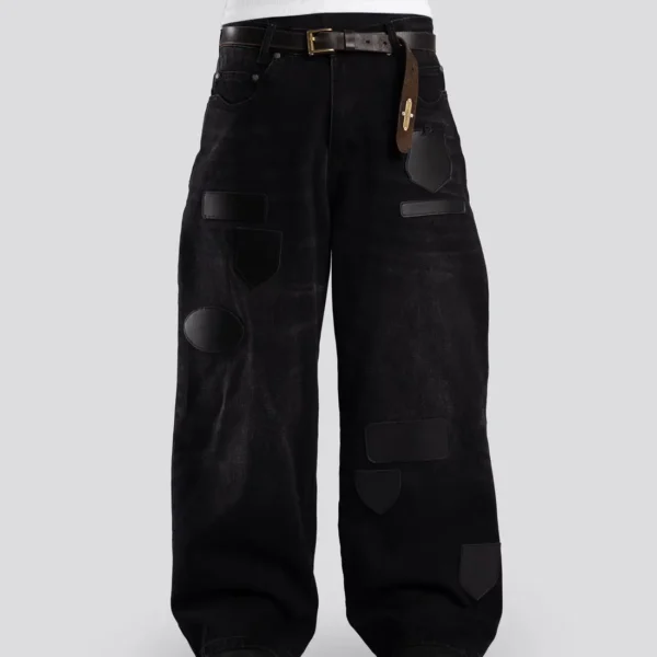 Jean DavrilSupply Ultra Loose à badges noirs