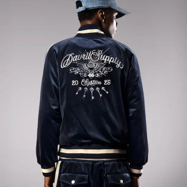 Veste en velours bleu palais DavrilSupply (2)