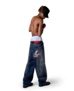 Jean ample DavrilSupply Blue Wildlife (4)