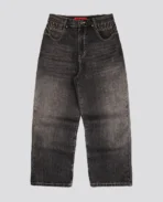 Jean ample noir DavrilSupply à motif faune sauvage (7)