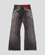 Jean bootcut noir DavrilSupply (2)