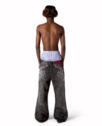 Jean bootcut noir DavrilSupply (3)