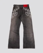 Jean bootcut noir DavrilSupply (5)