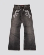 Jean bootcut noir DavrilSupply (6)