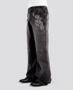 Jean bootcut noir DavrilSupply (9)