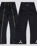 Pantalon cargo noir Para de Davrilsupply