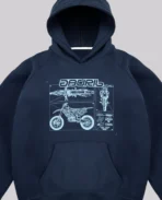 Sweat à capuche bleu Davrilsupply (2)