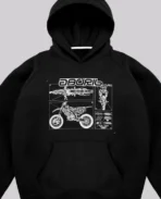 Sweat à capuche noir Davrilsupply (2)