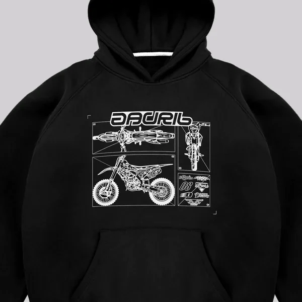 Sweat à capuche noir Davrilsupply (2)